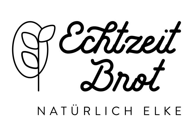 Flat minimal bakery logo with a wheat ear and bread loaf icon, monochrome in warm brown (#8b4513)